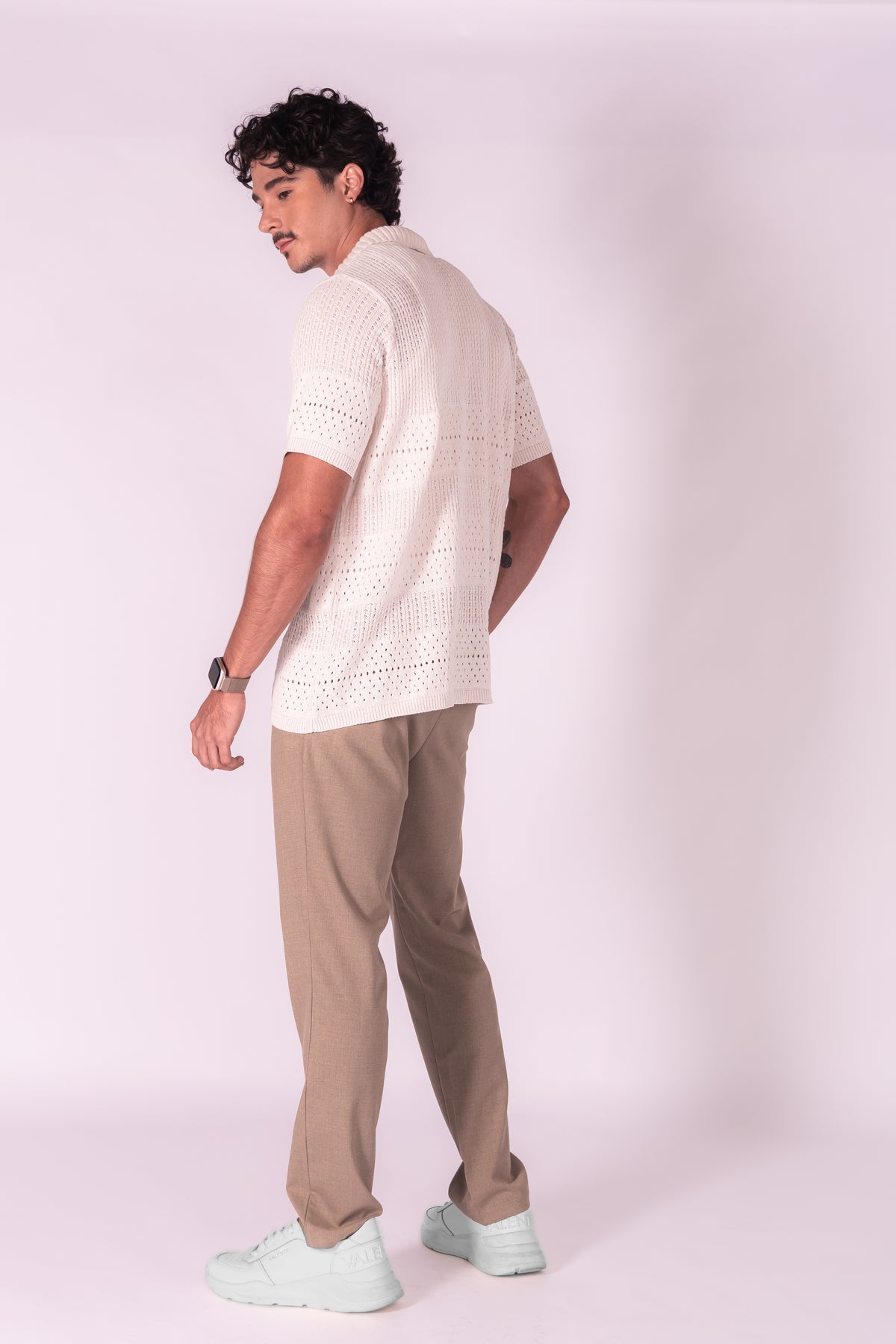 CAMISA BRAGA MARFIL