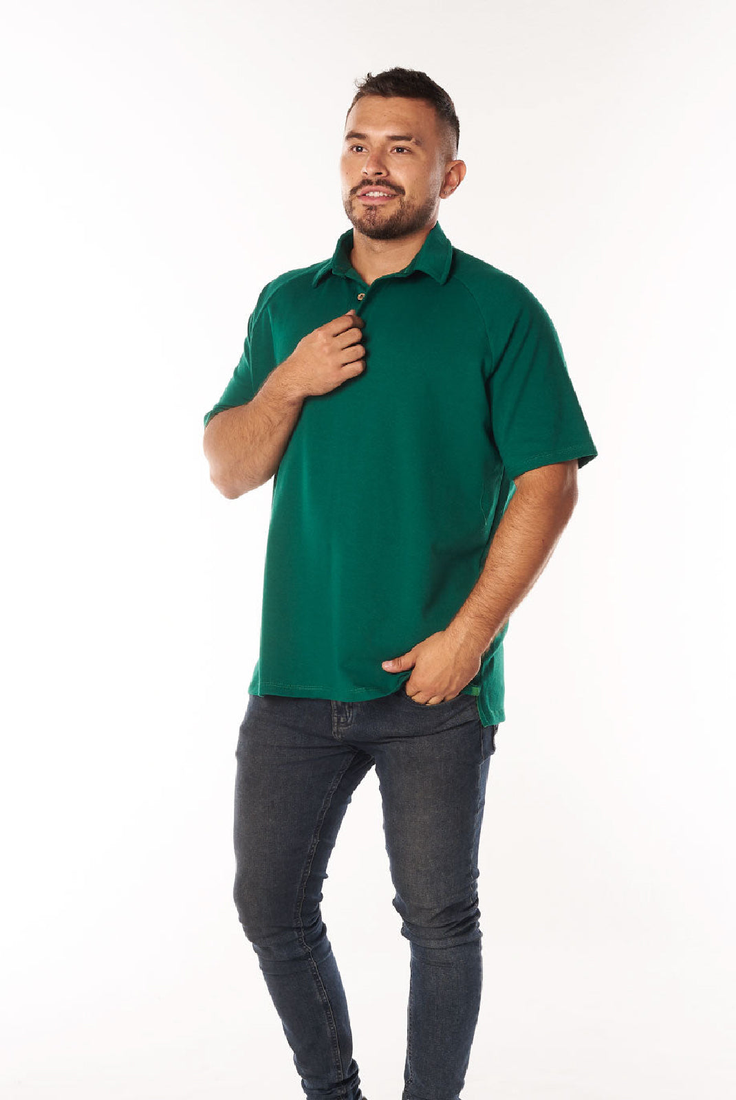 Polo Oversize Verde Botella