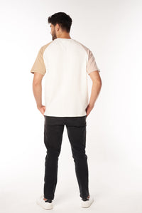 Camiseta Oversize Beige Arena -  Crema