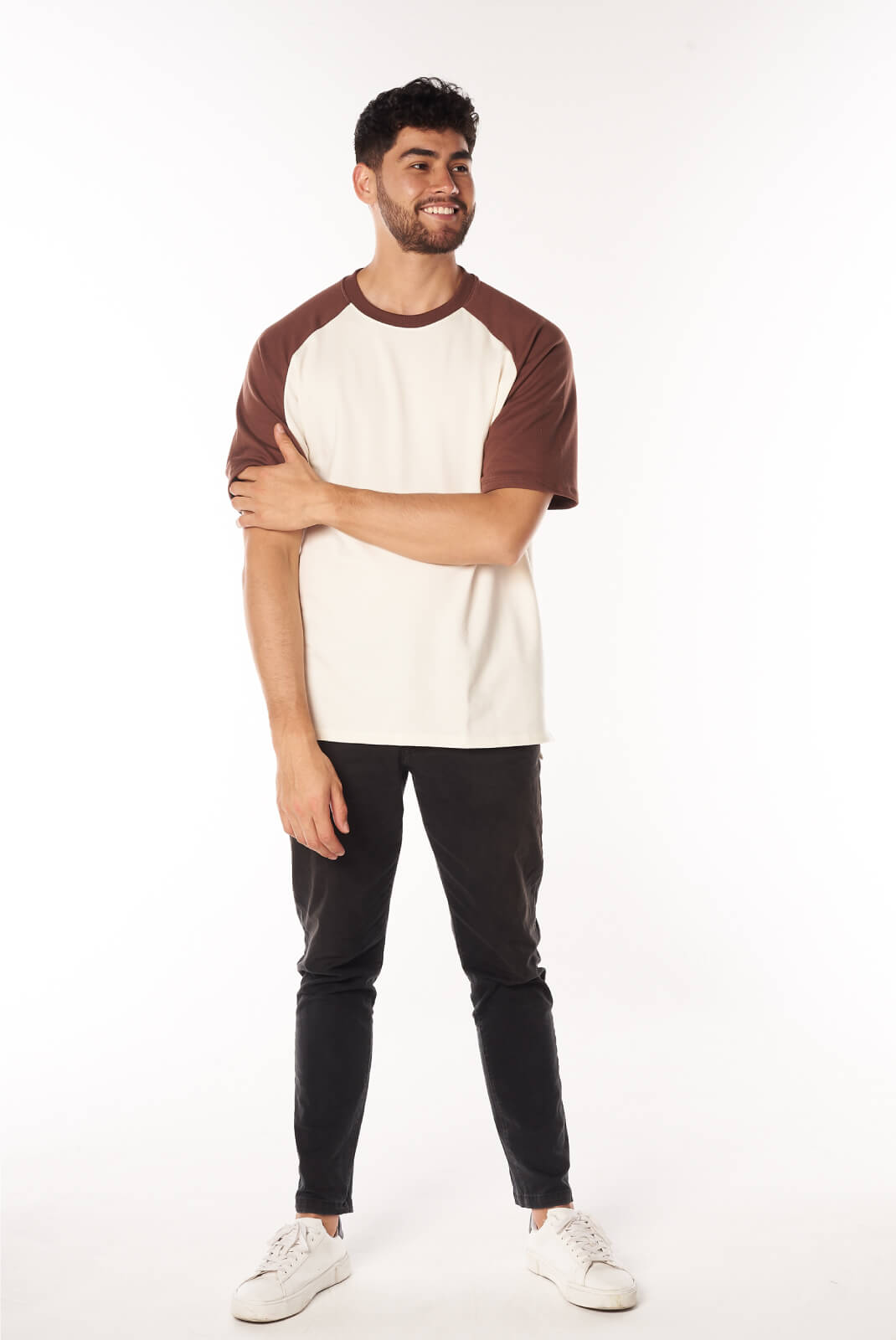 Camiseta Oversize Beige Chocolate