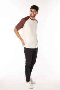 Camiseta Oversize Beige Chocolate